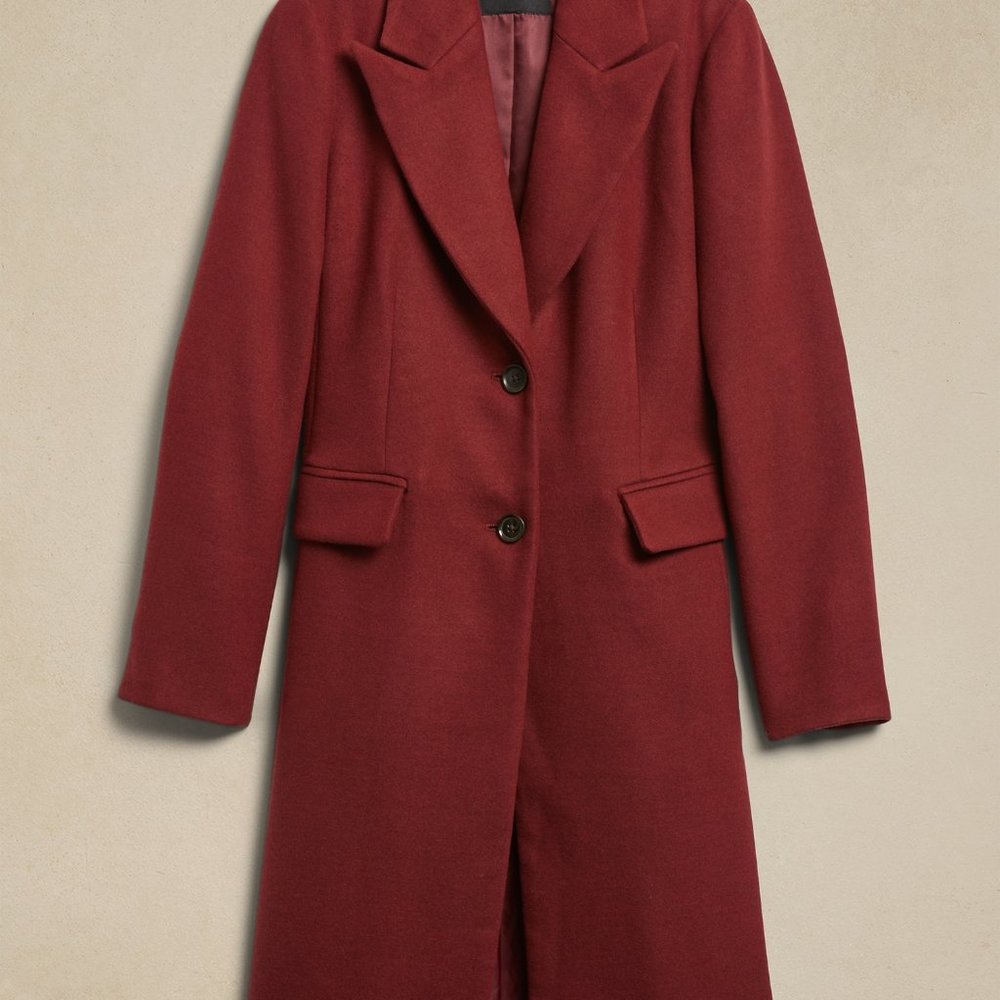 BANANA REPUBLIC FACTORY DOUBLE CLOTH COAT EUC